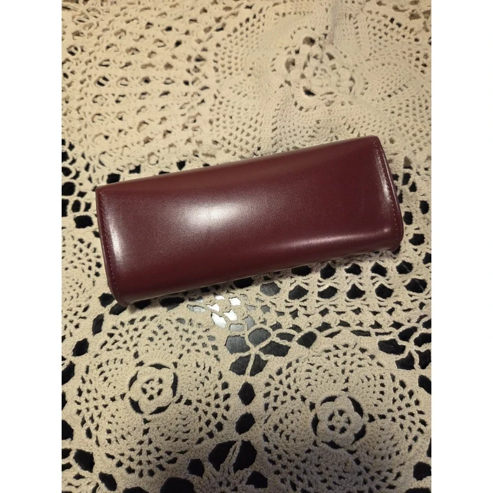Gucci Burgundy Red Soft Leather Empty Glasses Case